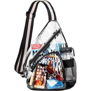 Clear Sling Bag, Clear Bag Stadium Approved, Transparent Shoulder